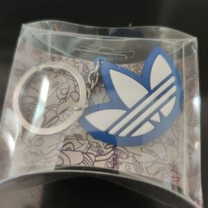 Adidas Blue and White Keychain
